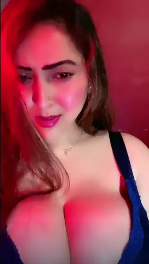 Sanjana Deep Cleavage Show on Tango Live 2