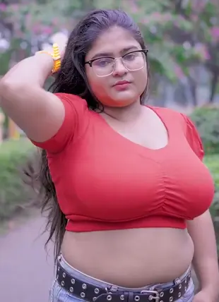 MEGHA DAS GHOSH CROP TOP PAIRED WITH SHORTS