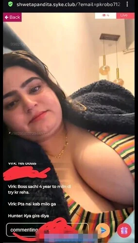 Shweta Pandita Teasing Massive Cleavage on Live ~ 9 Mins Full