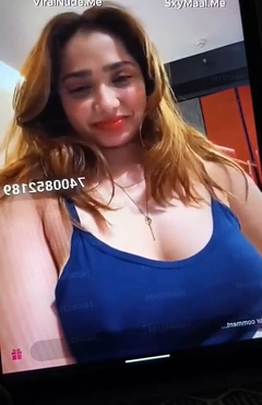 Aditi Mistry Hot live In Blue Top Released Part 4