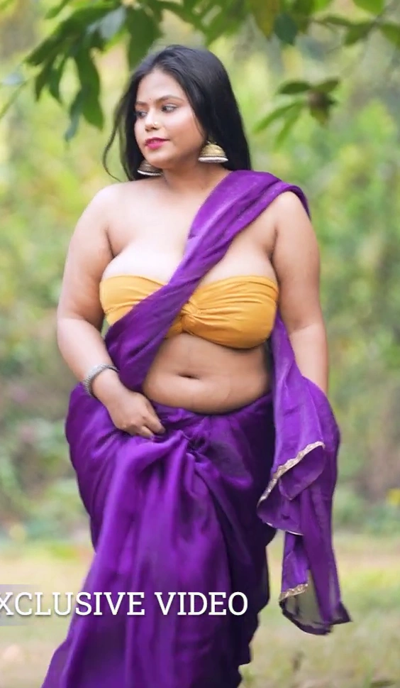 Dilse Saree Feat Bristi Sareelover Purple Fendy Saree Outdoor Saree Video 2026