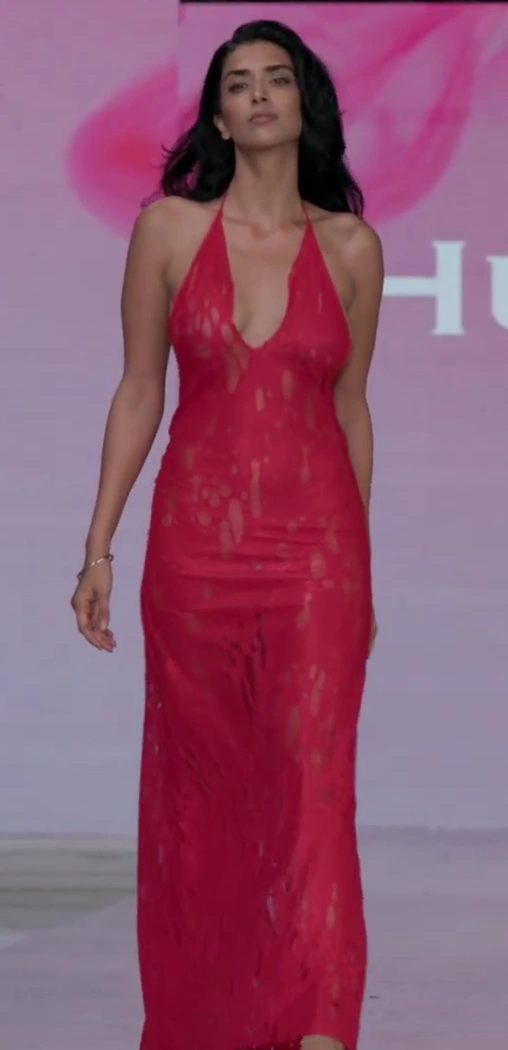 Jaskiran Kaur in Red Dress