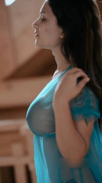 Resmi R Nair The Blue Net Dress