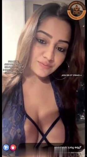 Simran Kaur Showing Side Boobs in Net Bikini on PREMIUM Live